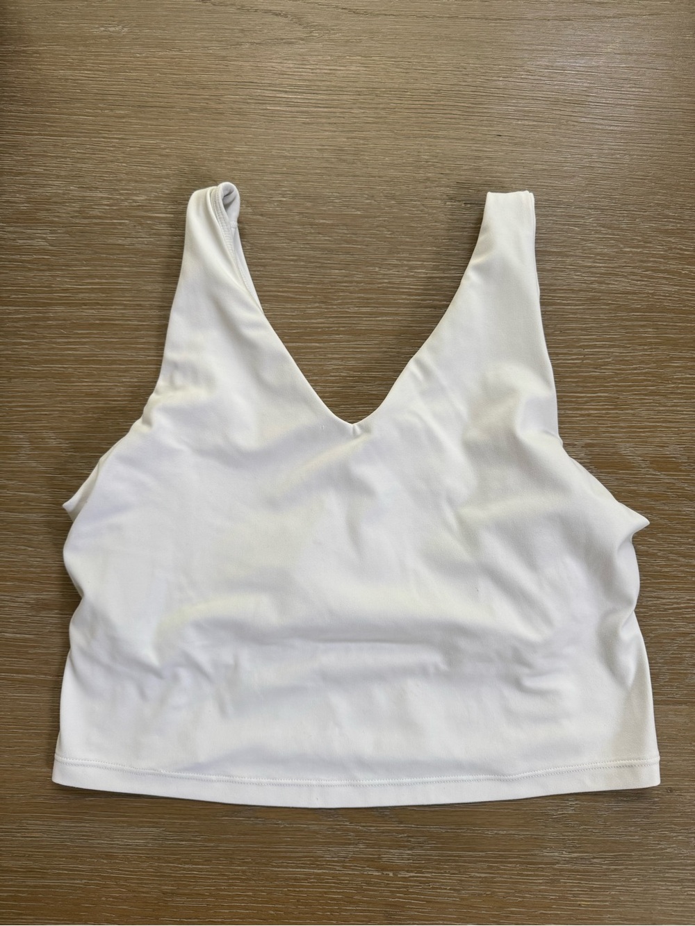 Athleta women’s Transcend V-Neck Cropped Sports Bra tank top size XL